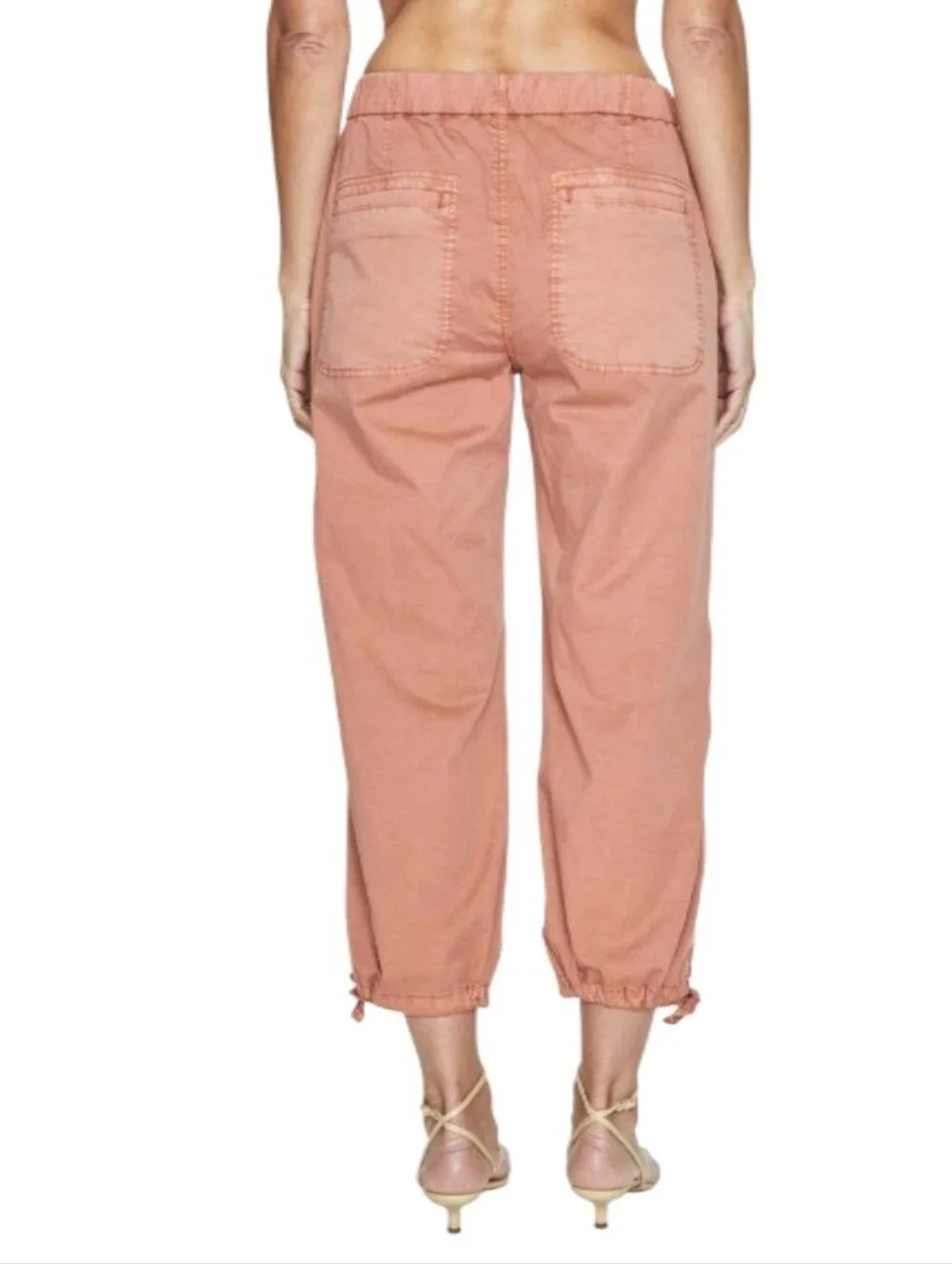 Pistola Berkley High-Rise  Drawstring Hem Cargo Pants in Turmeric-NWT